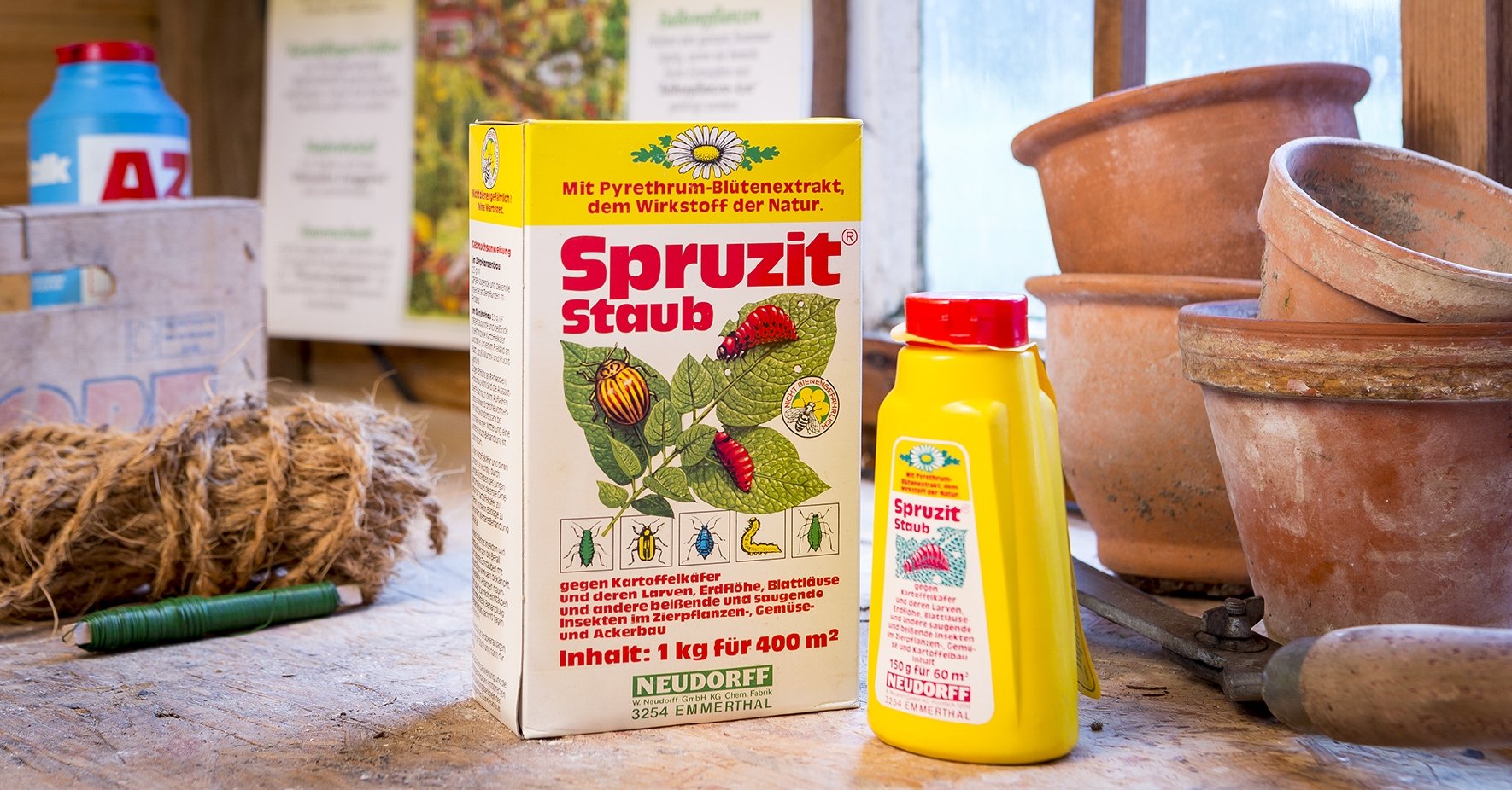 Spruzit Staub früher